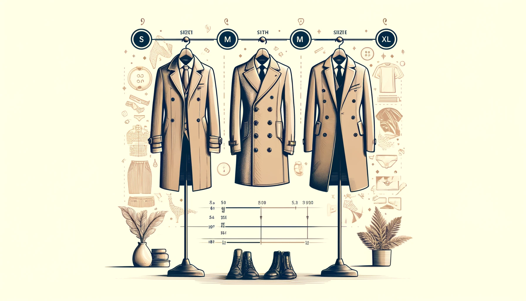 Trench coat size chart